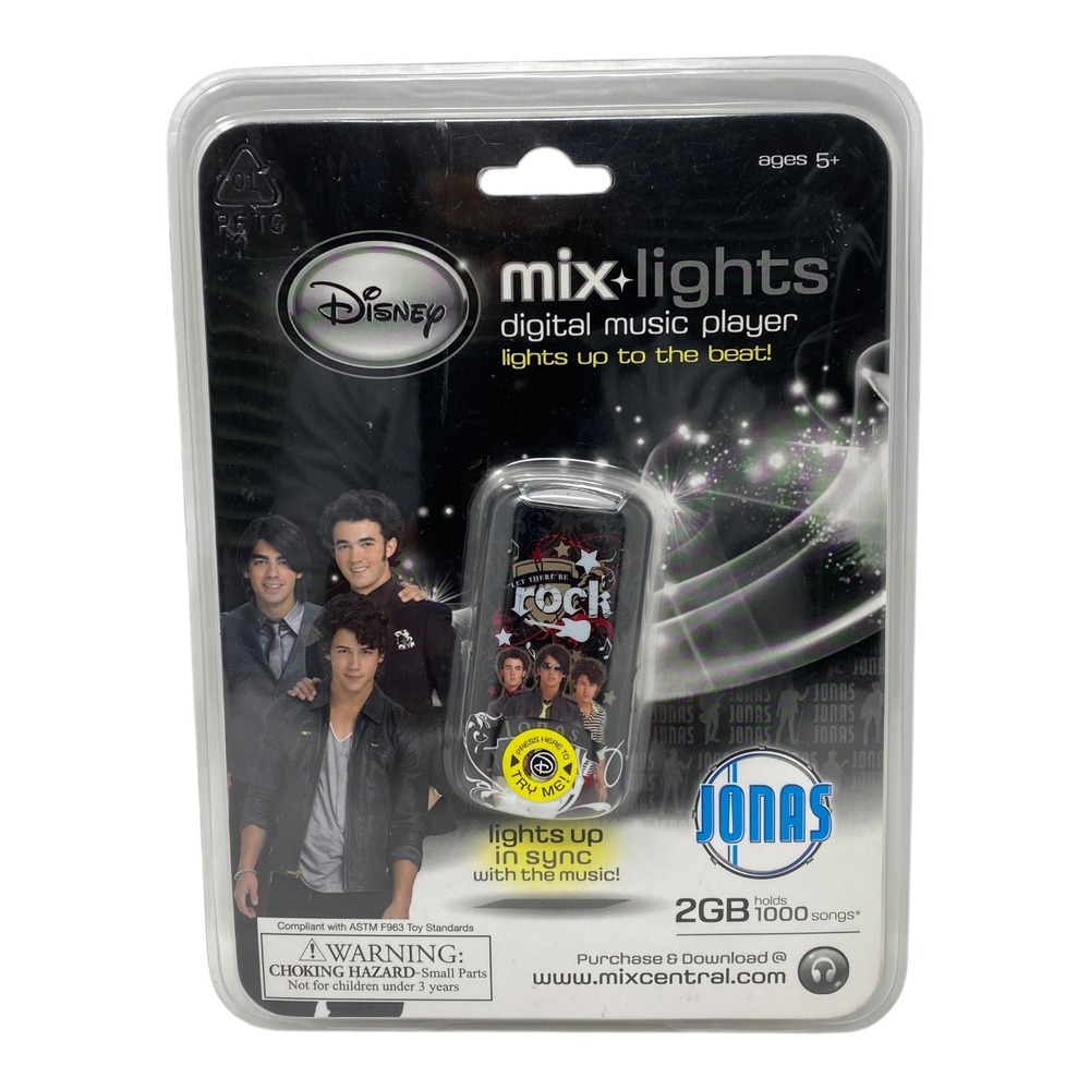 Disney Jonas Brothers Mix Lights‎ Digital Music Player MP3 Player 2GB SEALED